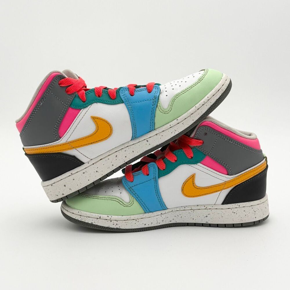 Nike Jordan SE Mid Multicolor Sneakers - US Big Kids 4Y // FN1190-100 - Picture 8 of 12